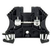 Weidmuller Feed-through terminal, screw, black, c/s 4mm²